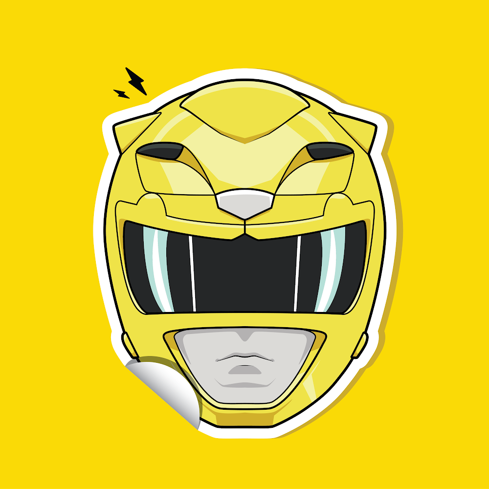 Mmpr Trini 4 inch Sticker