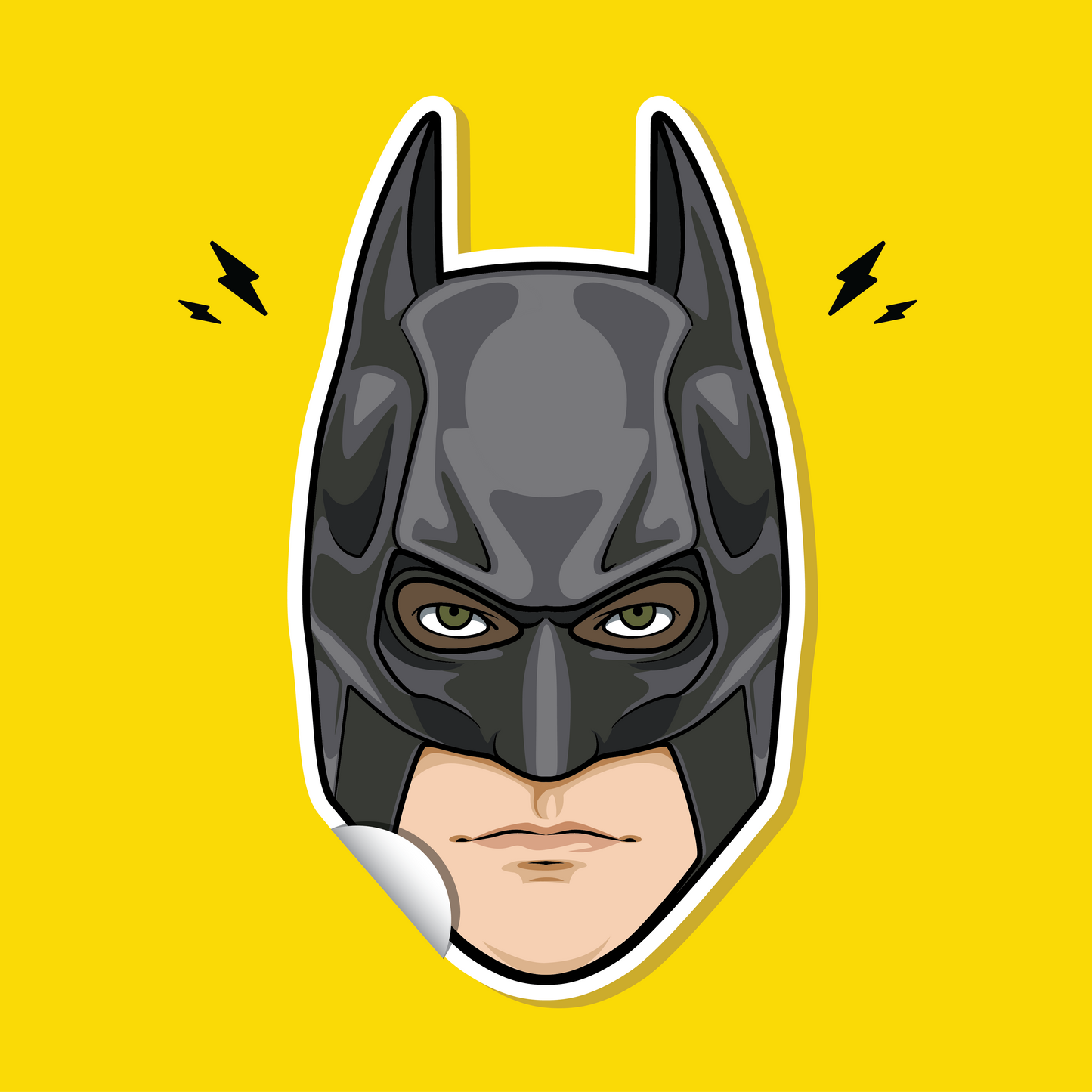 Christian Bale 2005 4 inch Sticker