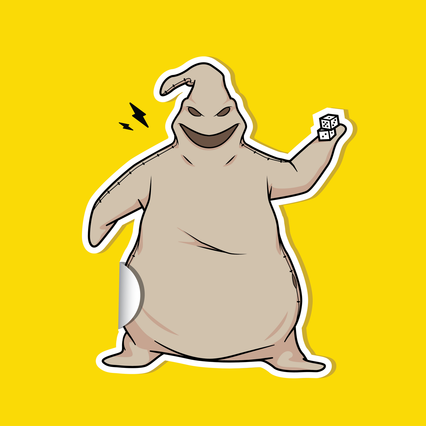 Boogie Man 4 inch Sticker