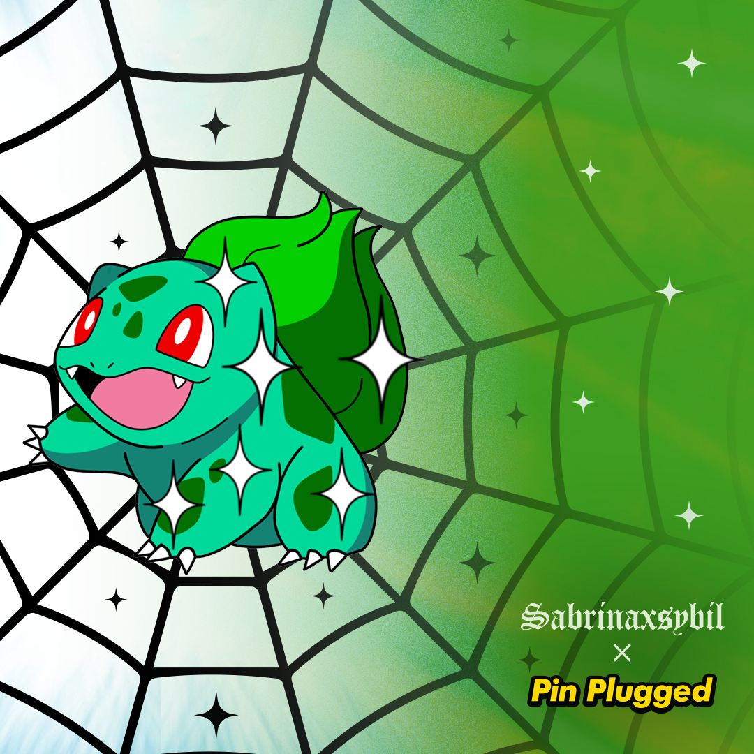 Bulbasaur Enamel Pin - Sabrina Sybil x Pin Plugged Collab