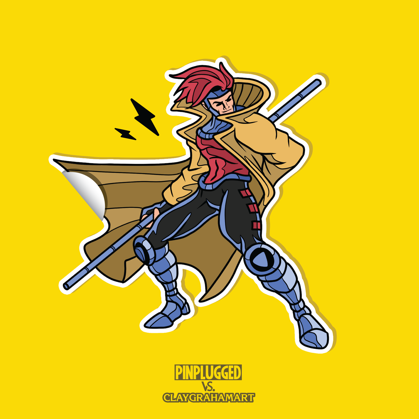 Gambit 4 inch sticker