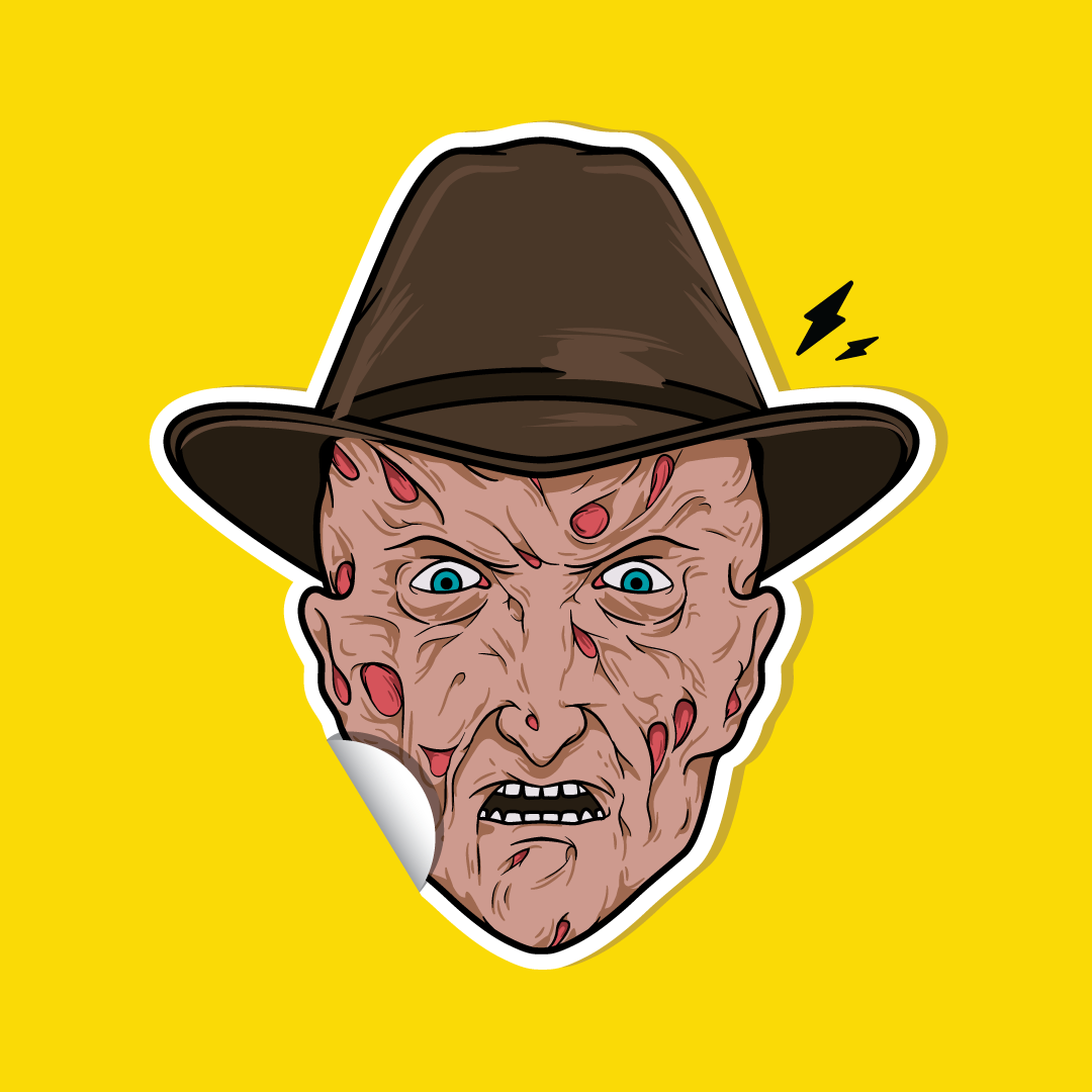 Freddy 4 inch sticker