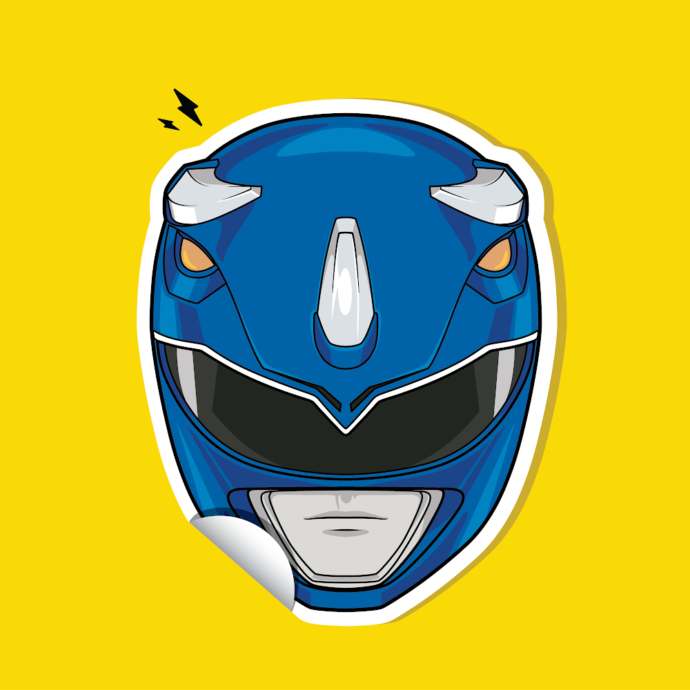 Mmpr Billy 4 inch sticker