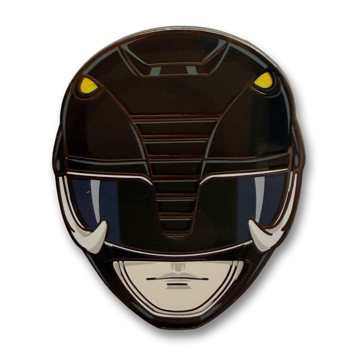 Mmpr Zack- Black Ranger enamel pin