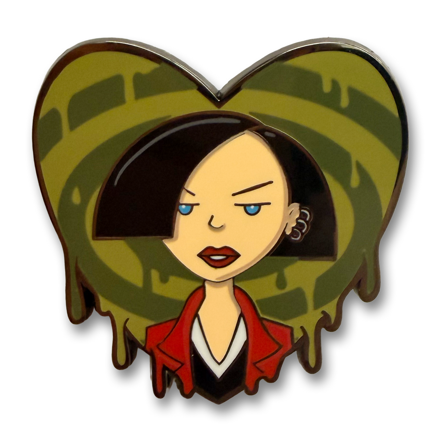Jane Heart enamel pin