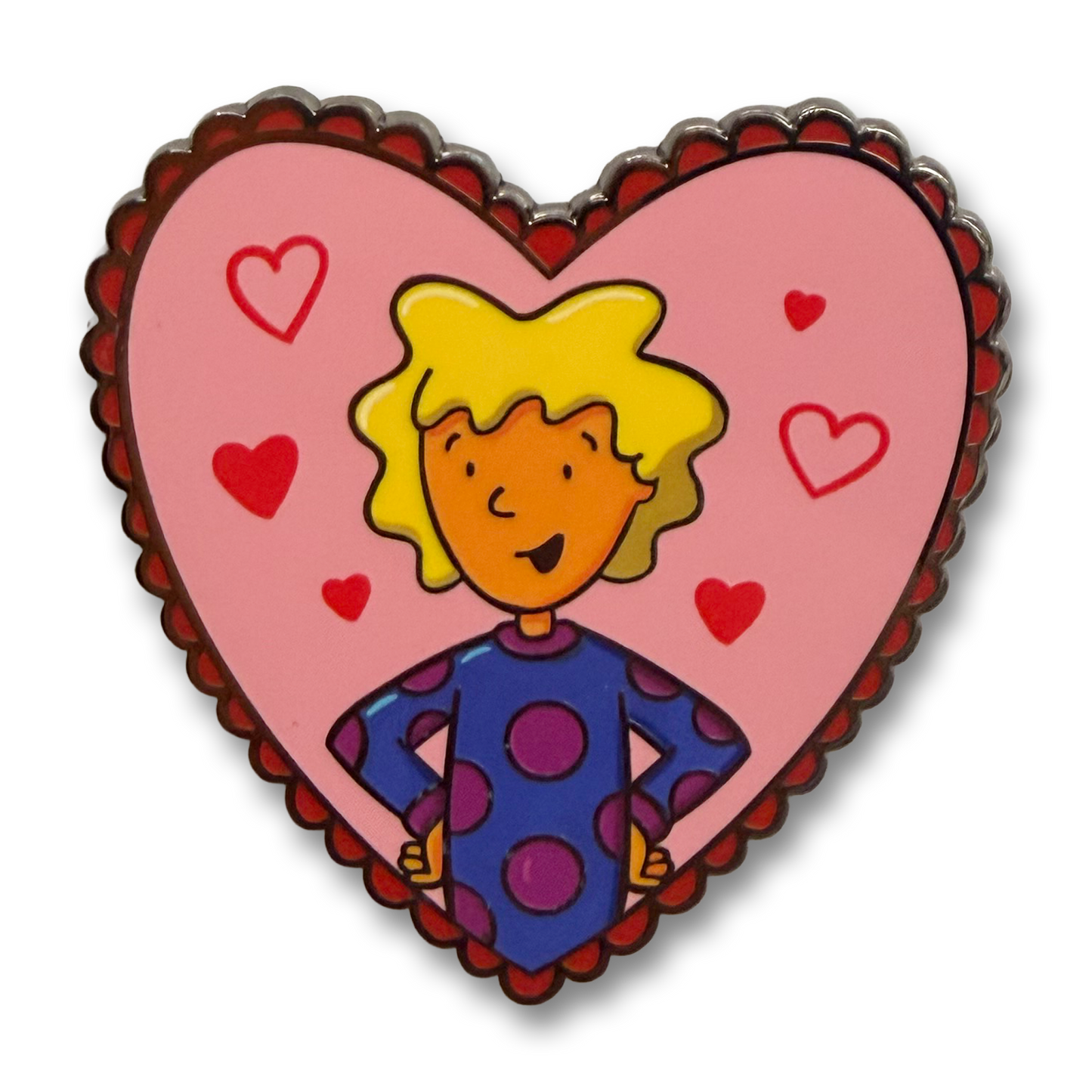 Patti Heart enamel pin
