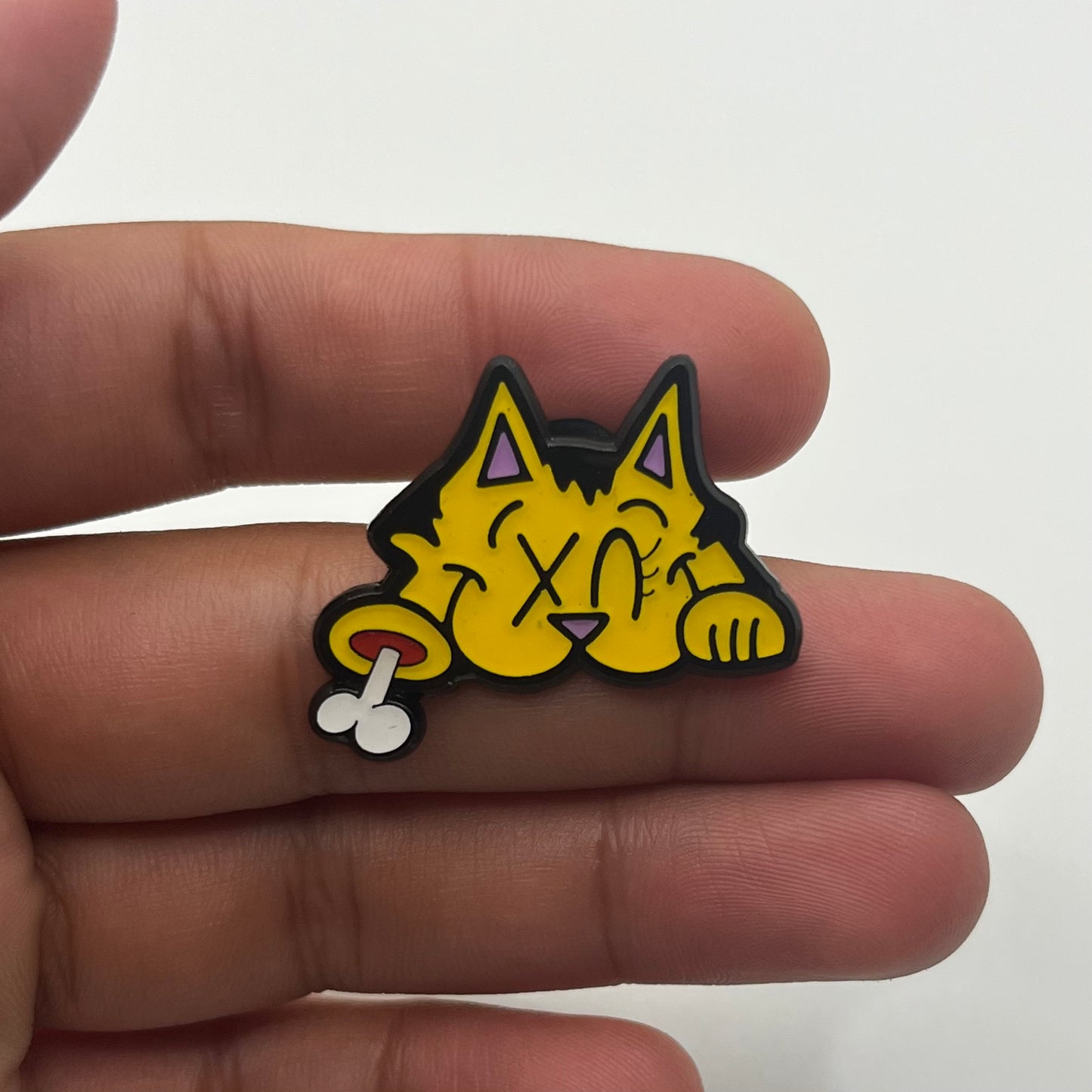 Kash Peeker Enamel Pin - Wet Paint Larry x Pin Plugged