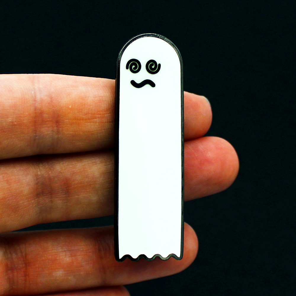 Glowing Ghost Enamel Pins