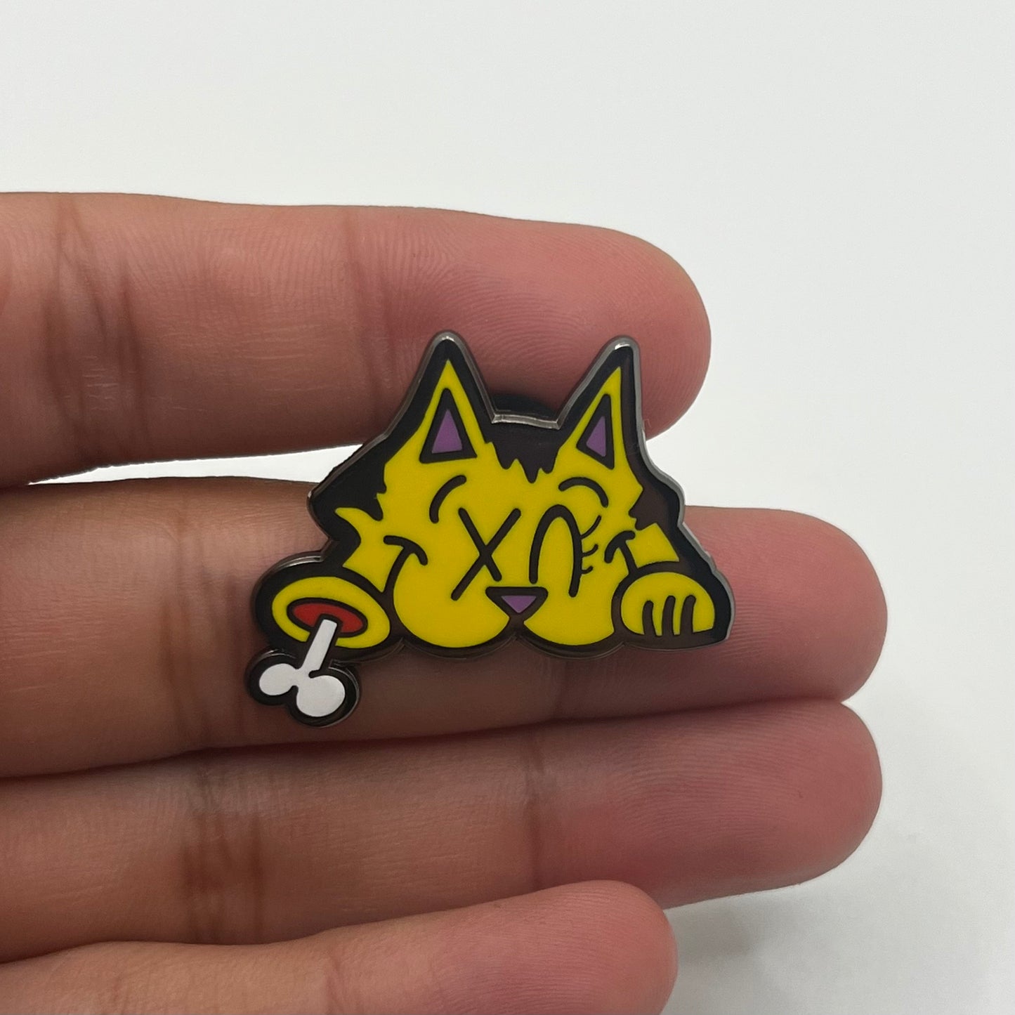 Kash Peeker Enamel Pin - Wet Paint Larry x Pin Plugged