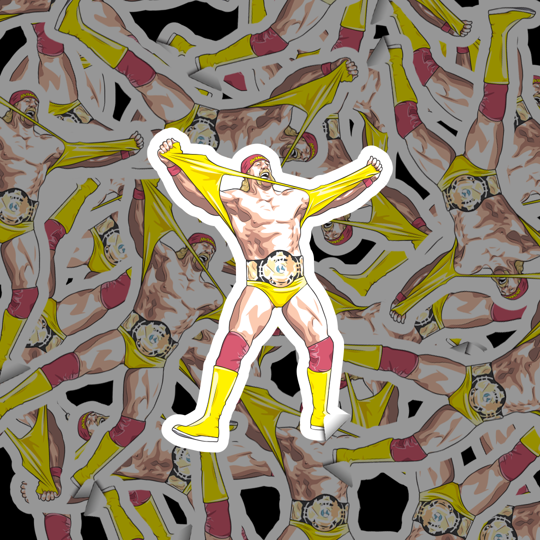 Hulk Hogan 4 inch sticker