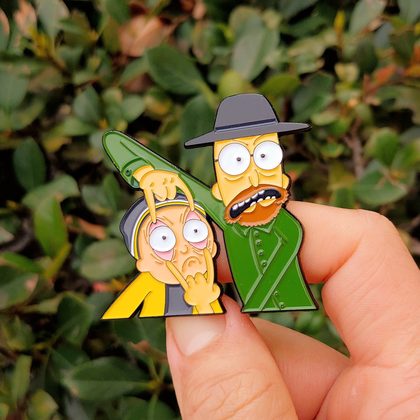 Rick And Morty X Breaking Bad enamel pin - Pin Plugged