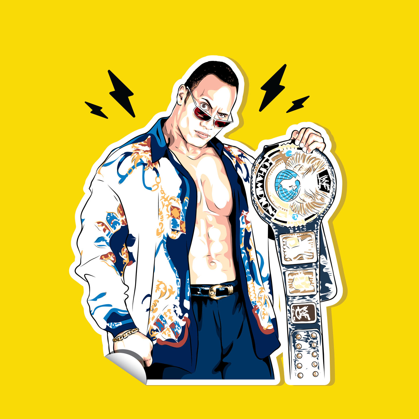 The Rock - 4 inch Sticker