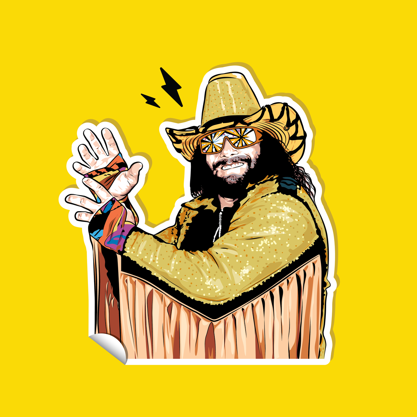 Macho Man Randy Savage - 4 unch Sticker