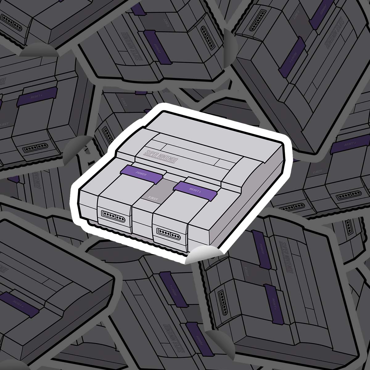 Super Nintendo - 4 Inch Sticker