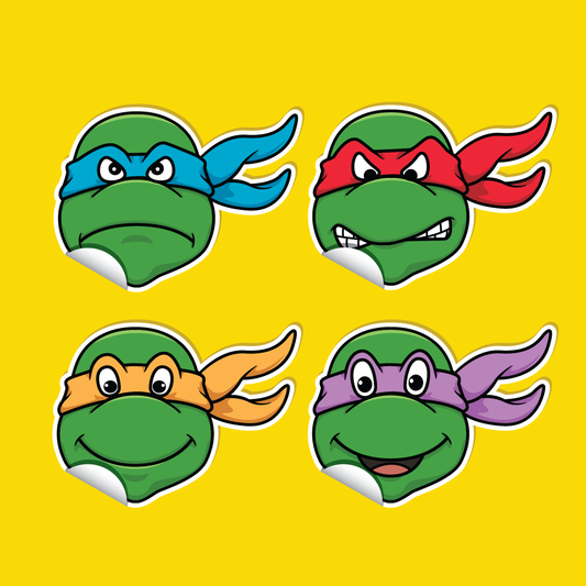 5 inch TMNT vinyl sticker set