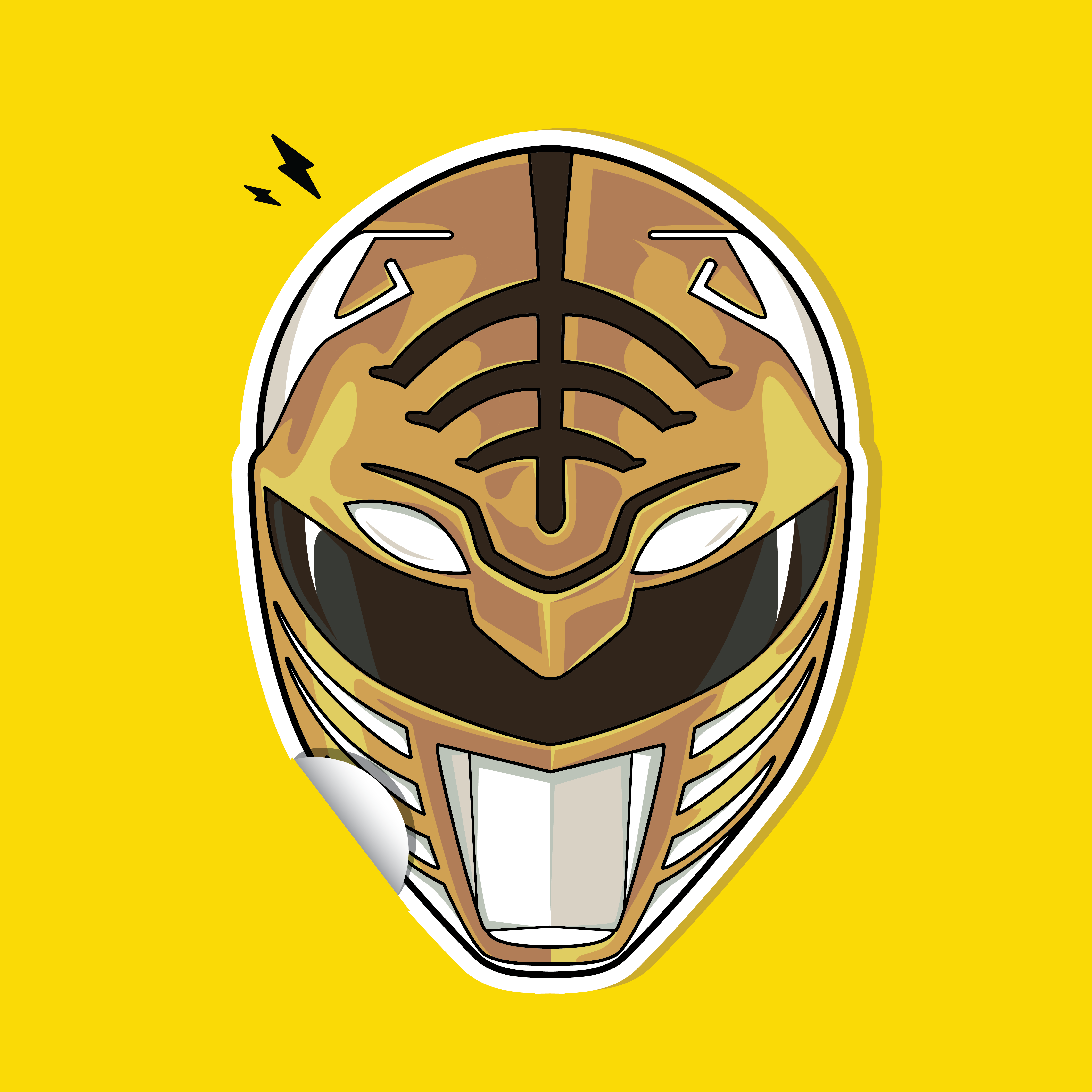 Tommy Ragen Sticker Mmpr Tommy 4 inch sticker โ Pin Plugged