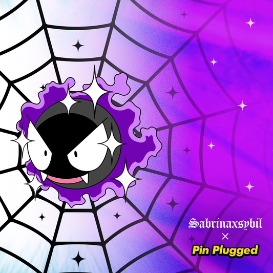 Gastly Enamel Pin - Sabrina Sybil x Pin Plugged Collab