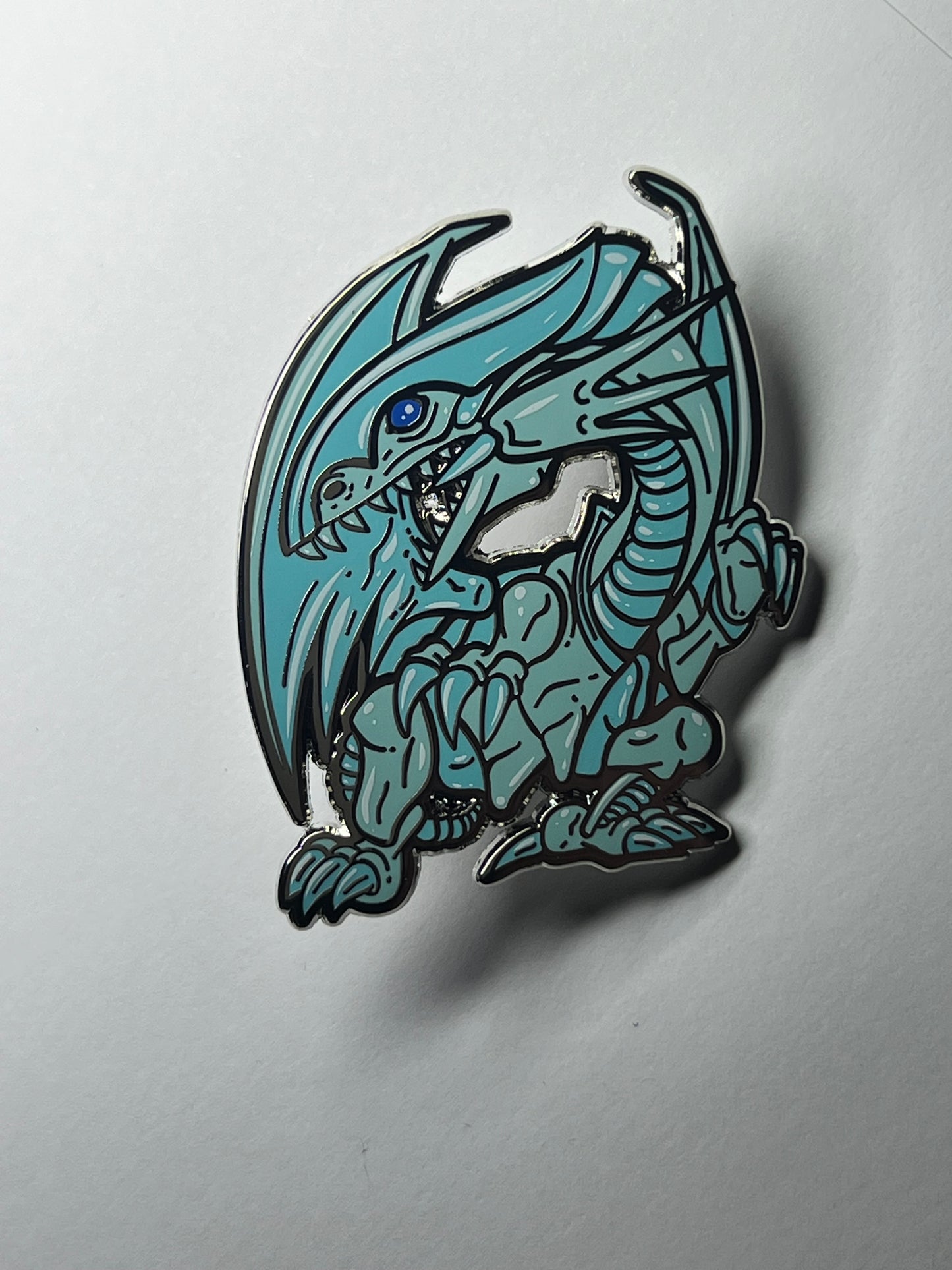 Yugioh - Blue Eyes White Dragon Enamel Pin