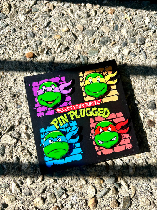 Select your turtle enamel pin set