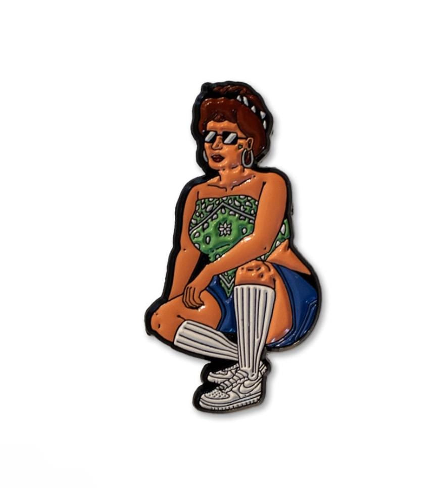 Peggy Enamel Pin