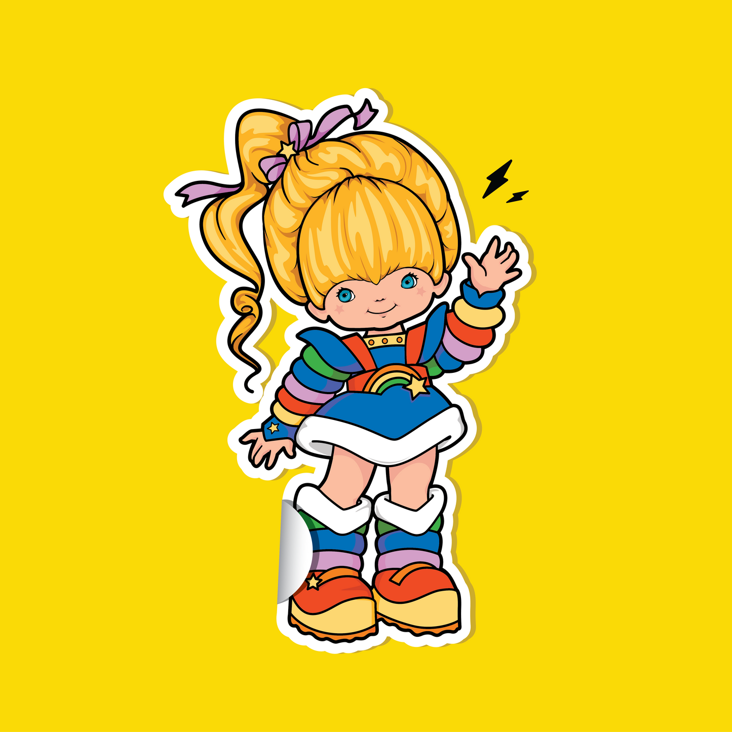 Rainbow Brite 4 inch Vinyl Sticker