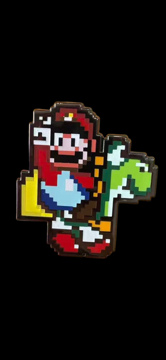 NES - Mario on Yoshi enamel pin