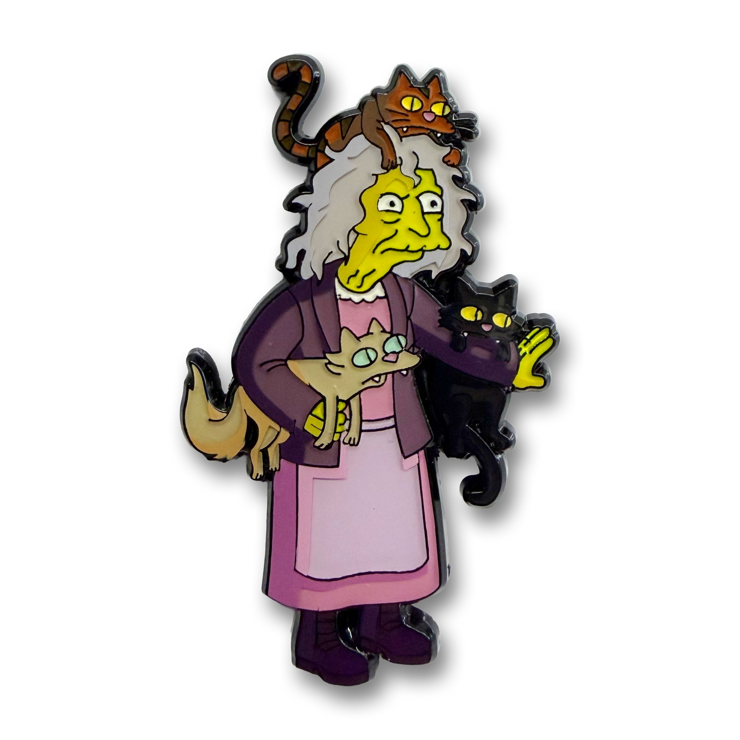 Simpsons - Crazy Cat Lady enamel pin