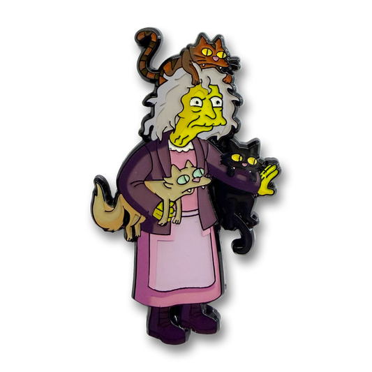 Simpsons - Crazy Cat Lady enamel pin