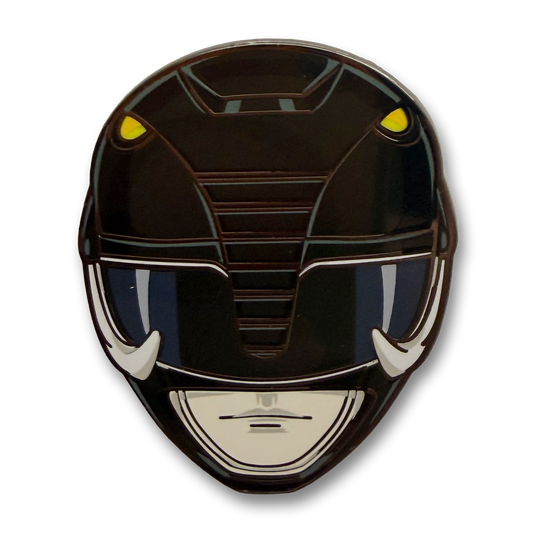 Mmpr Zack- Black Ranger enamel pin