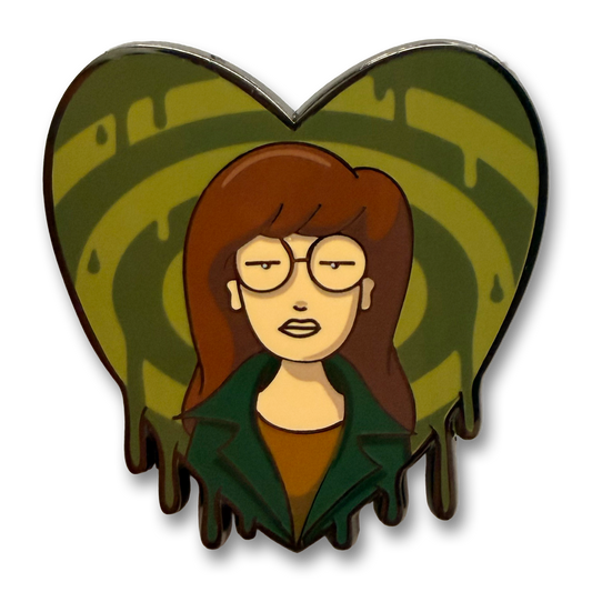 Daria Heart enamel pin