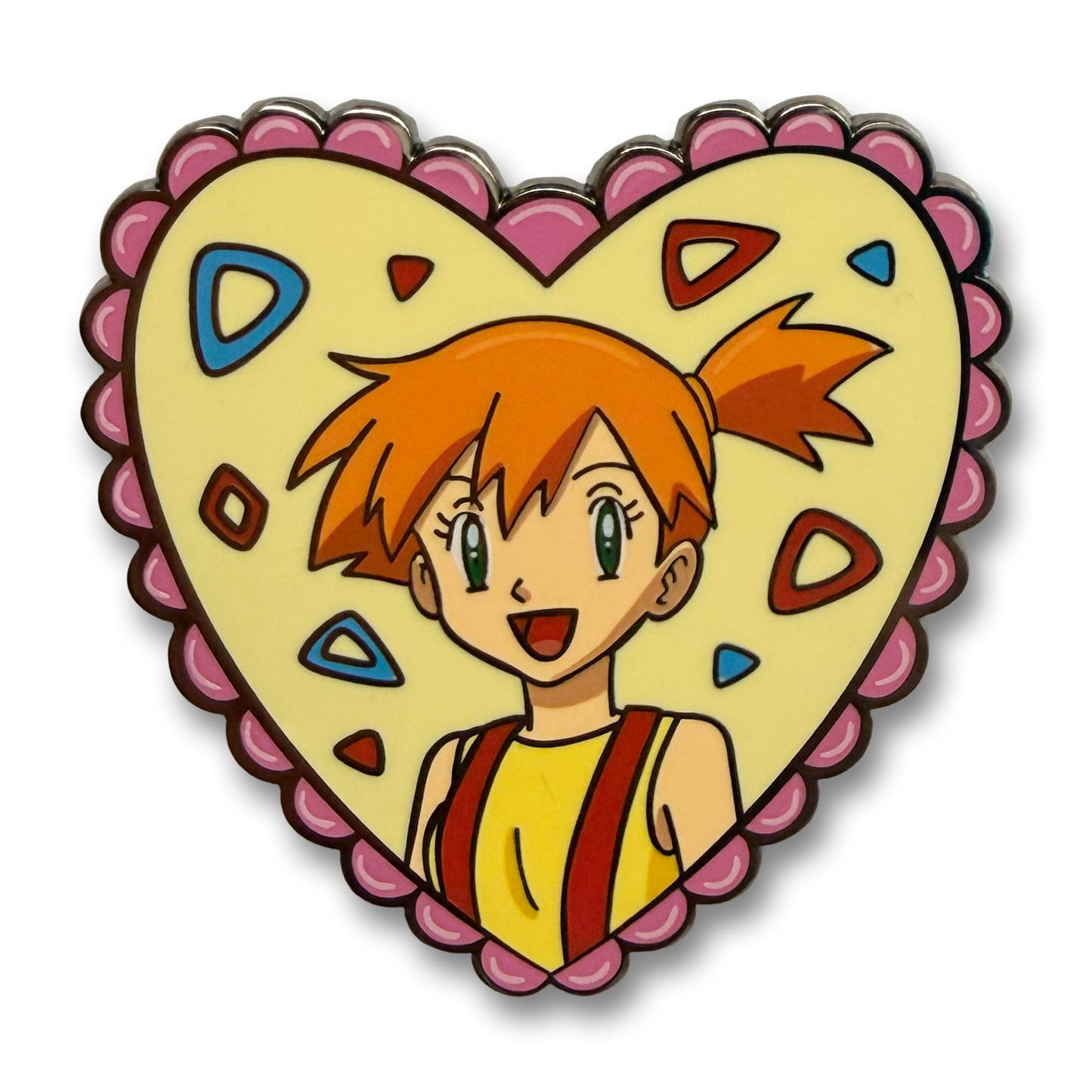 Misty Heart enamel pin