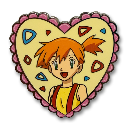 Misty Heart enamel pin