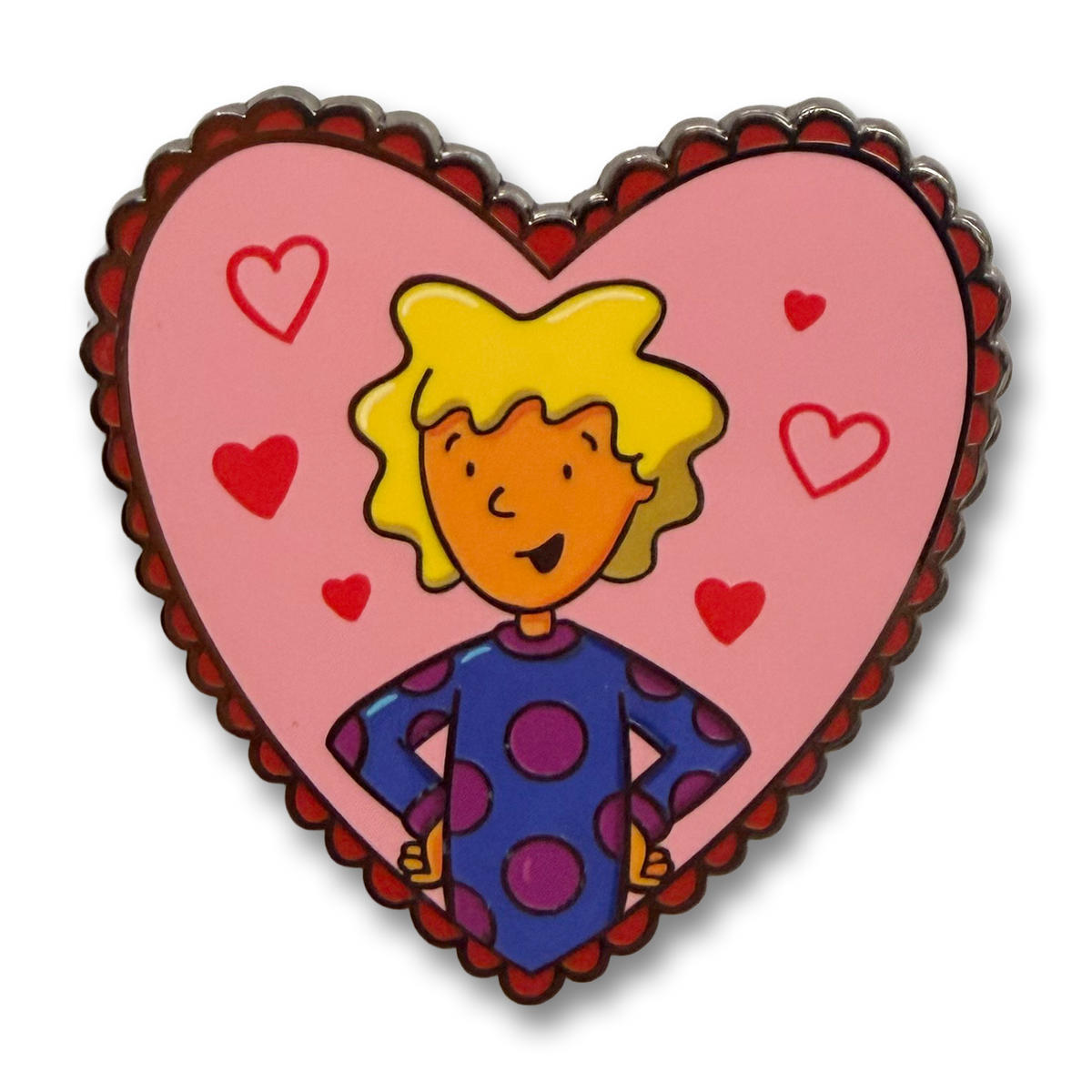 Patti Heart enamel pin