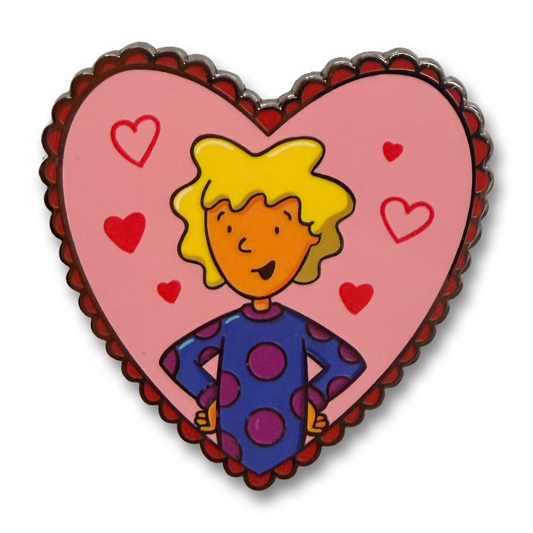 Patti Heart enamel pin