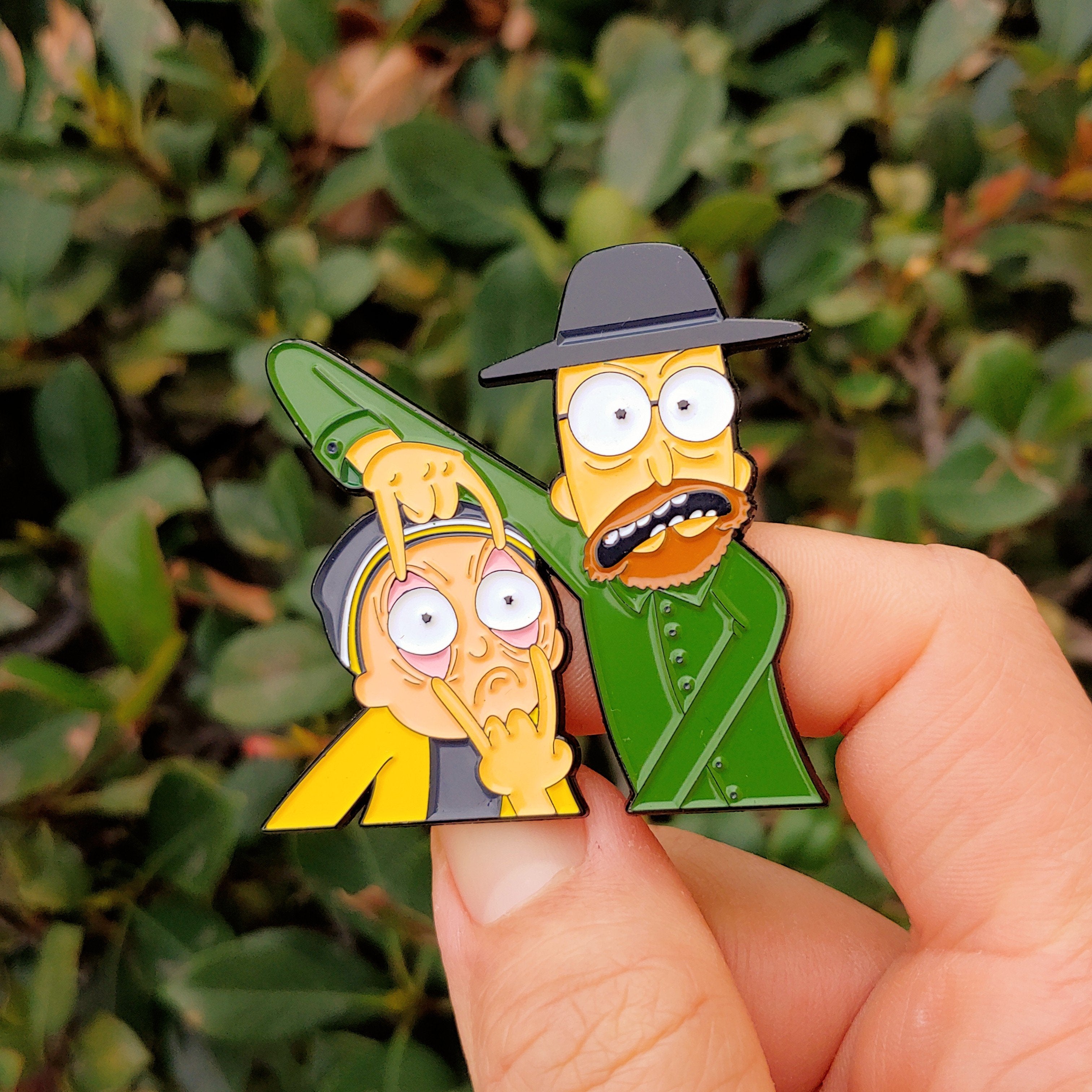 Rick And Morty X Breaking Bad enamel pin - Pin Plugged