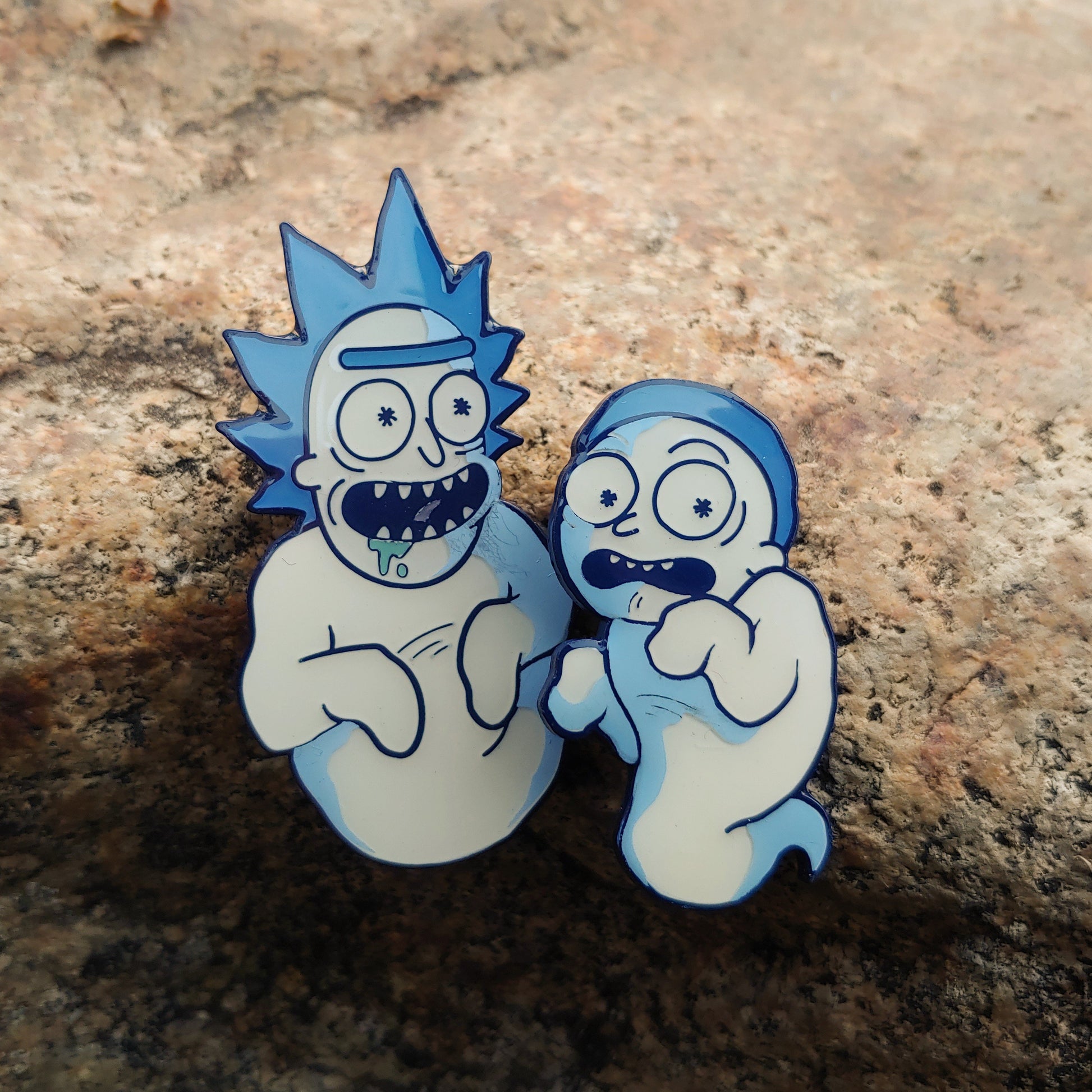 Super Kamikaze Rick And Morty - Pin Plugged