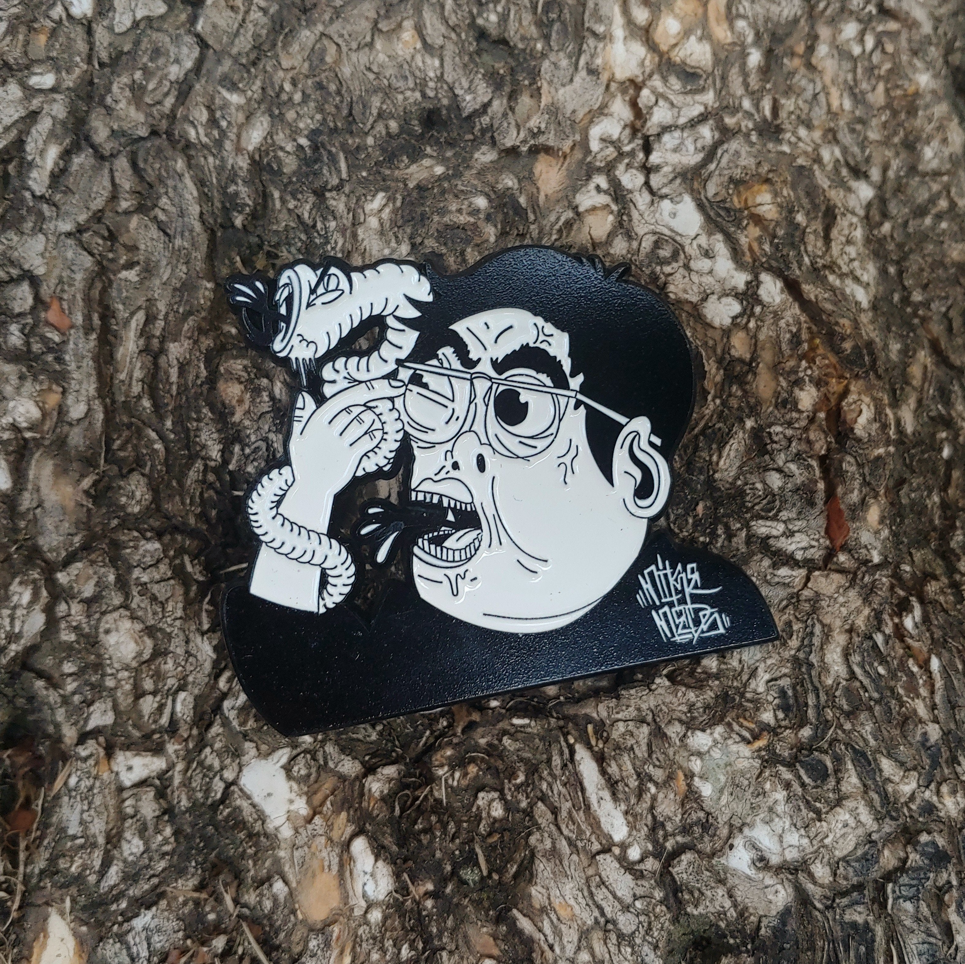Look At It Closely - Pin Plugged x Mike Meds collab pin - Pin Plugged