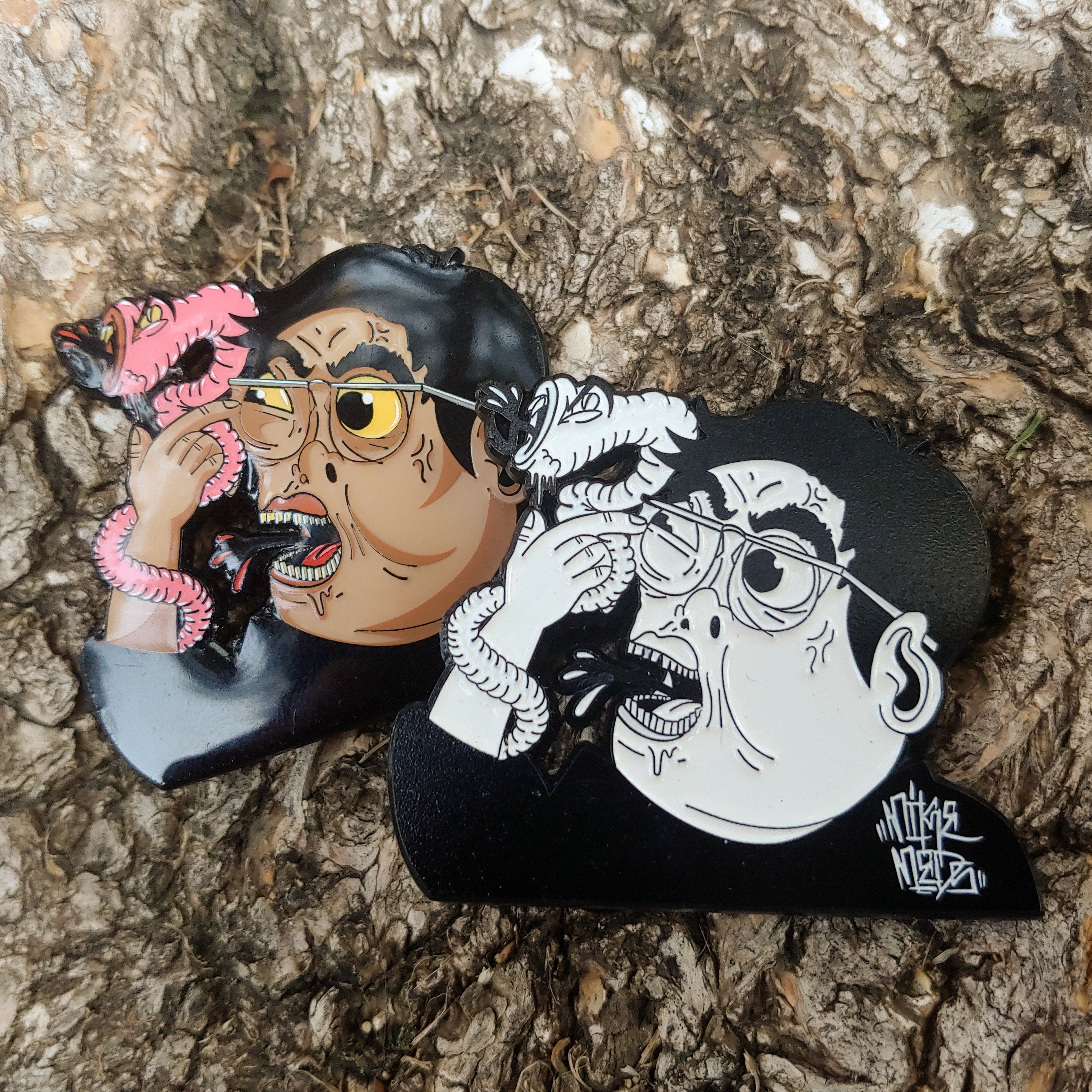 Look At It Closely - Pin Plugged x Mike Meds collab pin - Pin Plugged