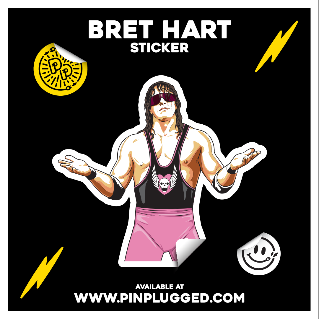 Bret the Hitman Hart - 4 inch Sticker