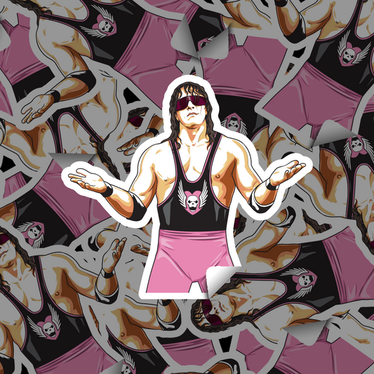 Bret the Hitman Hart - 4 inch Sticker