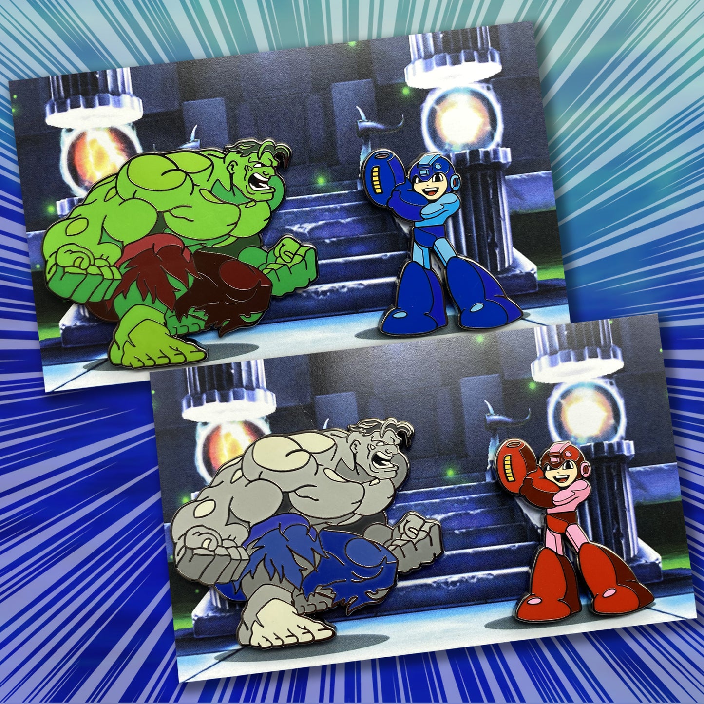Clay Graham Art vs Pin Plugged Round 3 - Hulk Vs Megaman