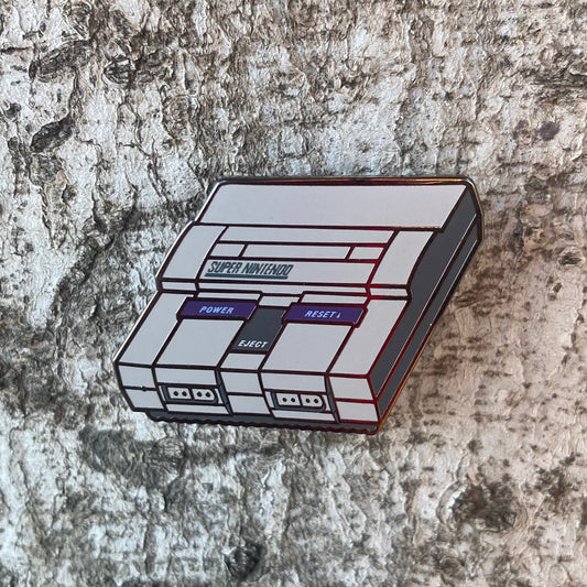 Super Nintendo enamel pin