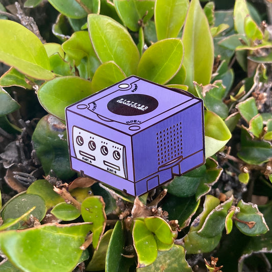 Gamecube enamel pin
