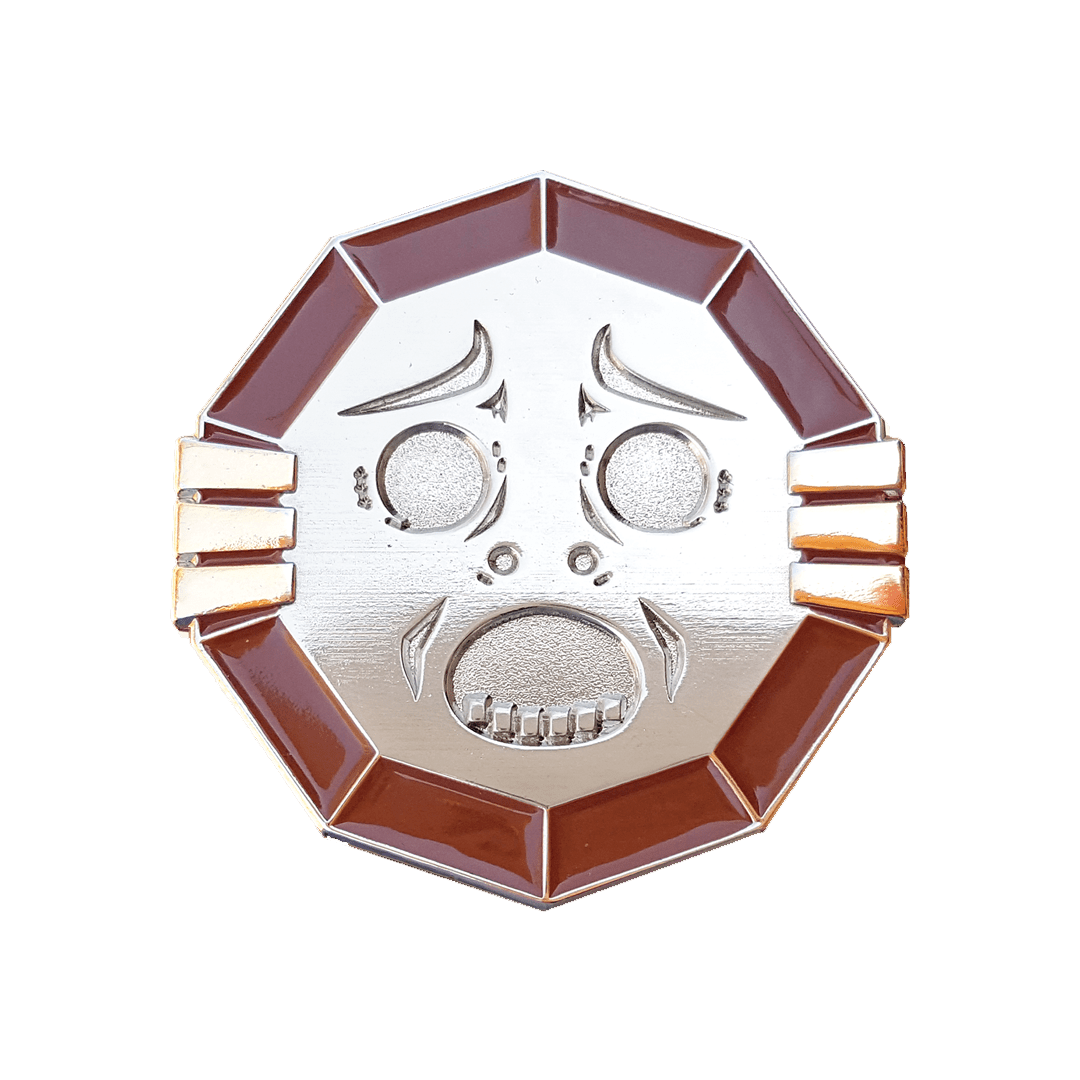 Mirror Shield Enamel Pin - Pin Plugged