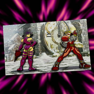Open image in slideshow, Clay Graham Art vs Pin Plugged Round 3 - Psylocke Vs Captain Commando
