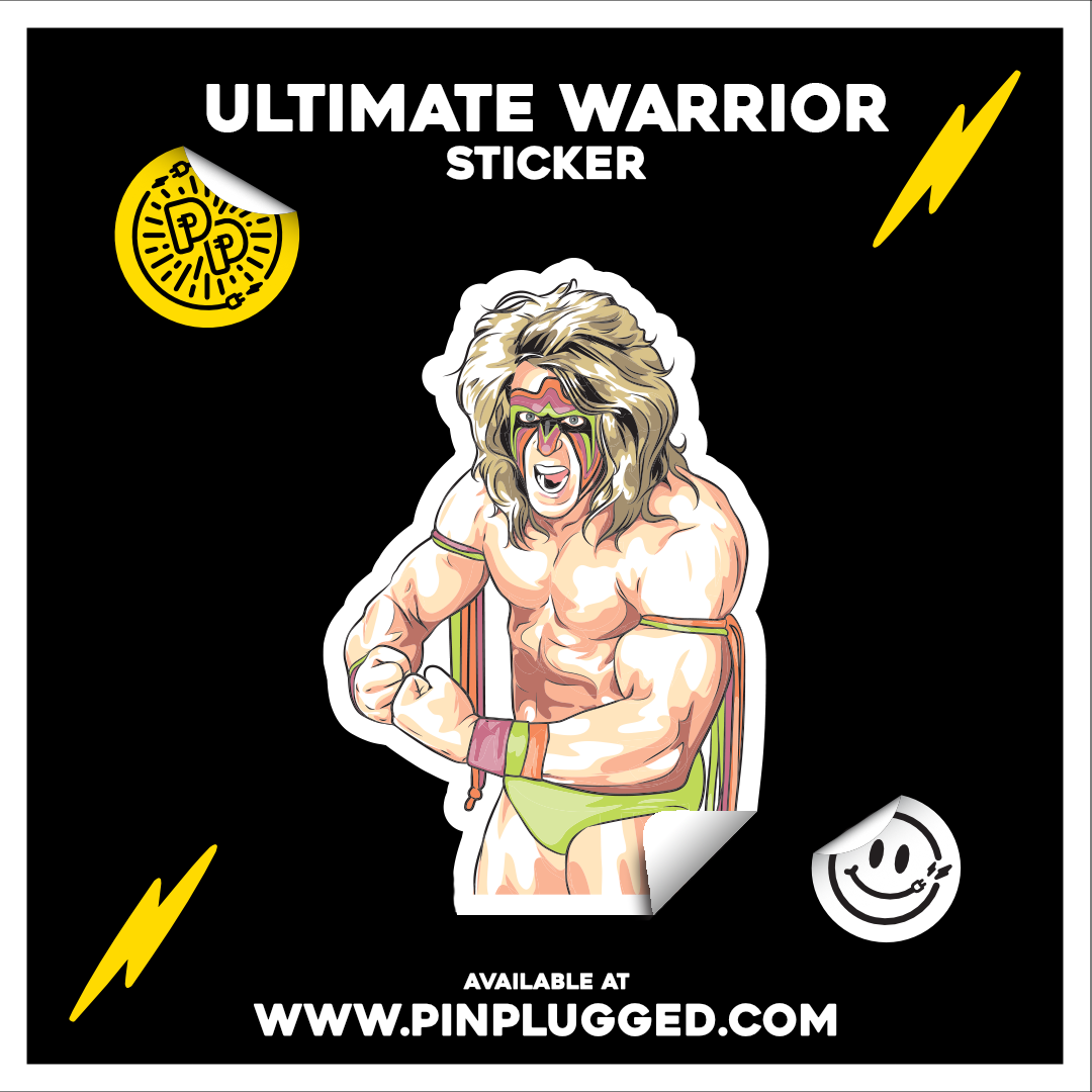 Ultimate Warrior 4 inch Sticker