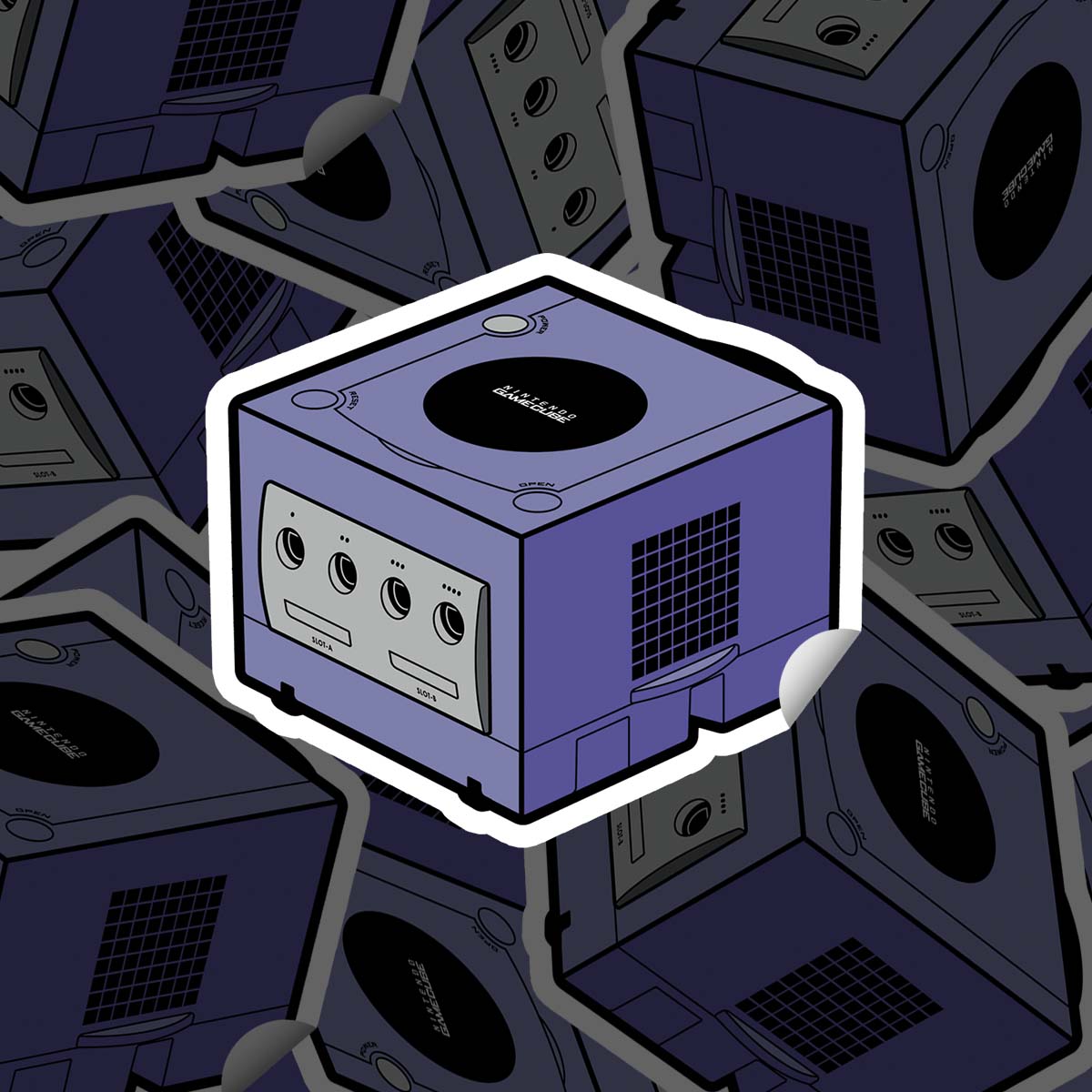 Gamecube - 4 Inch Sticker