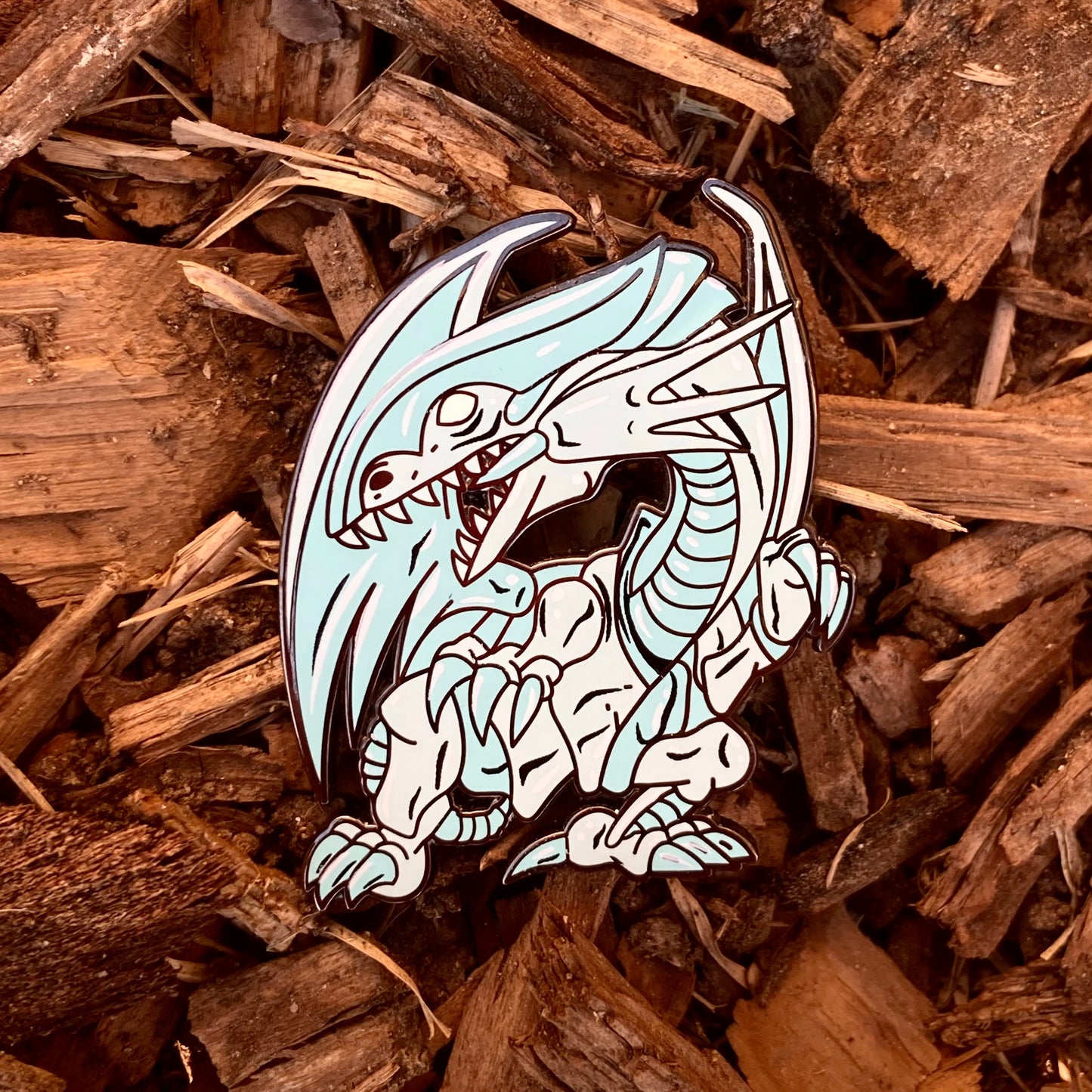 Blue Eyes White Dragon Enamel Pin
