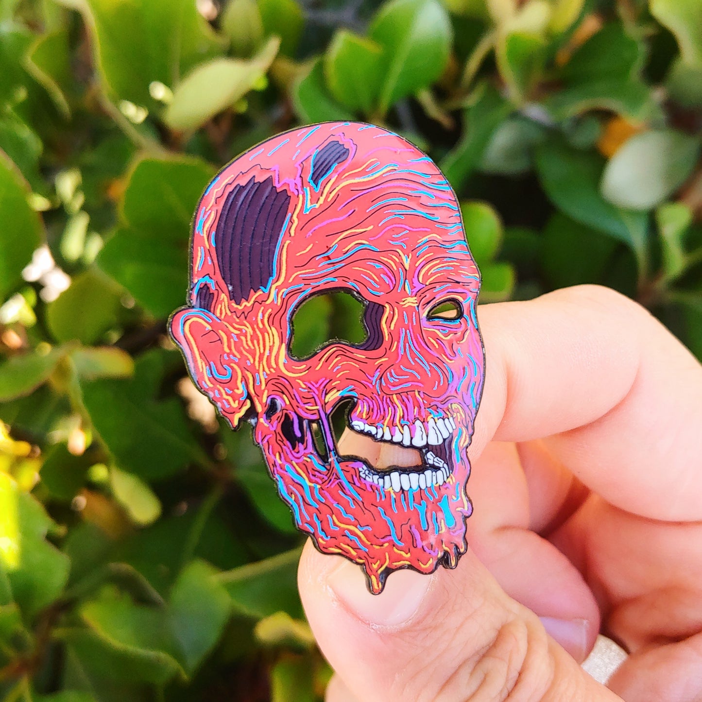 Drippy Zombie enamel pin - Caleb Linden x Pin Plugged
