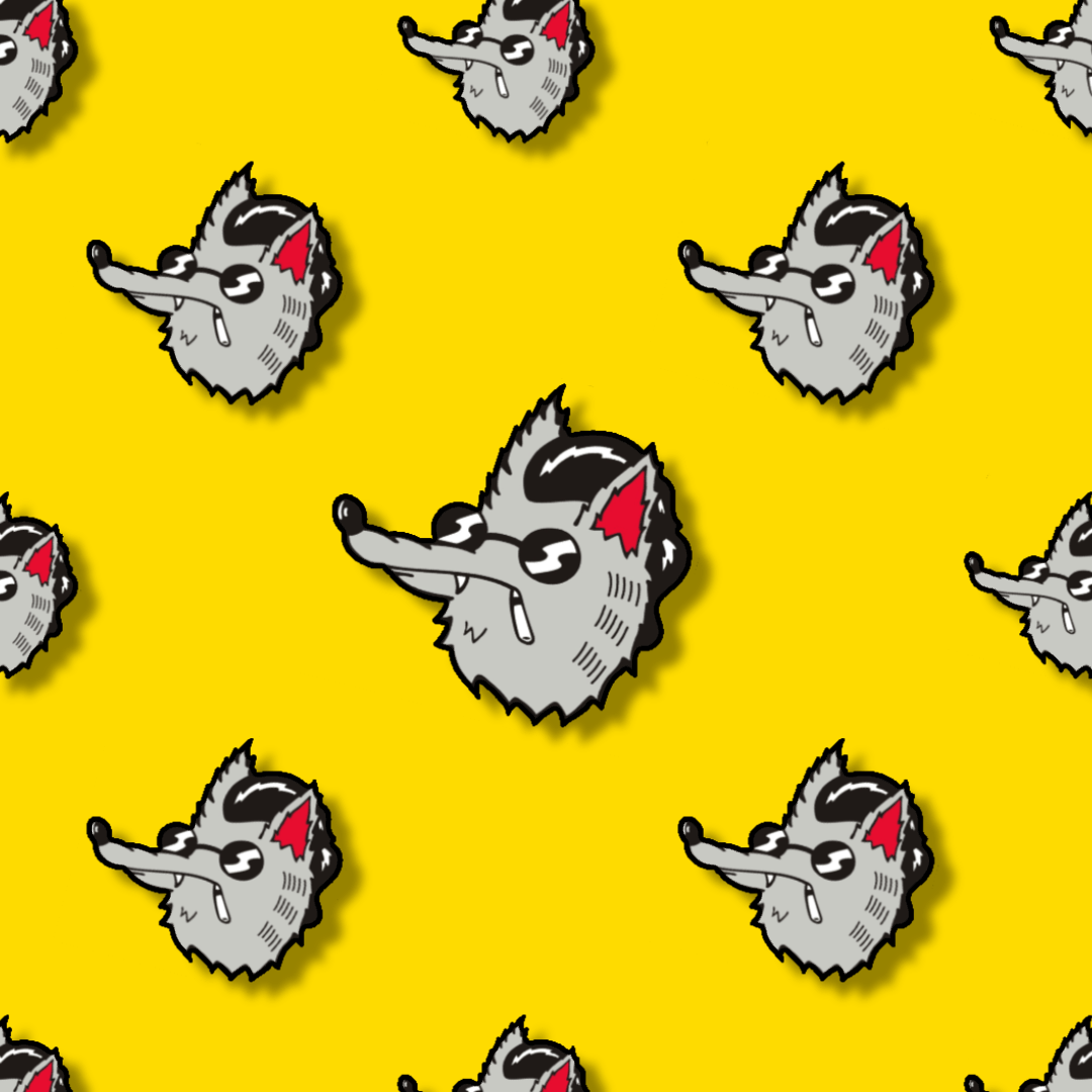 ANVART x PIN PLUGGED - Kool Wolf - Pin Plugged